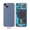 FOR IPHONE 14 PLUS BATTERY COVER + CAMERA LENS + METAL PLATE + FLASHLIGHT + CHARGING FLEX + NFC BLUE