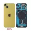 FOR IPHONE 14 PLUS BATTERY COVER + CAMERA LENS + METAL PLATE + FLASHLIGHT + CHARGING FLEX + NFC YELLOW