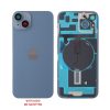 FOR IPHONE 14 BATTERY COVER + CAMERA LENS + METAL PLATE + FLASHLIGHT + CHARGING FLEX + NFC BLUE