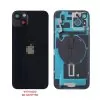 FOR IPHONE 14 BATTERY COVER + CAMERA LENS + METAL PLATE + FLASHLIGHT + CHARGING FLEX + NFC BLACK