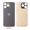 FOR IPHONE 16 PRO MAX BATTERY COVER + ΑΥΤΟΚΟΛΛΗΤΗ ΤΑΙΝΙΑ ΑΔΙΑΒΡΟΧΟΠΟΙΗΣΗΣ TITANIUM BLACK