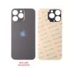 FOR IPHONE 16 PRO BATTERY COVER + ΑΥΤΟΚΟΛΛΗΤΗ ΤΑΙΝΙΑ ΑΔΙΑΒΡΟΧΟΠΟΙΗΣΗΣ TITANIUM BLACK