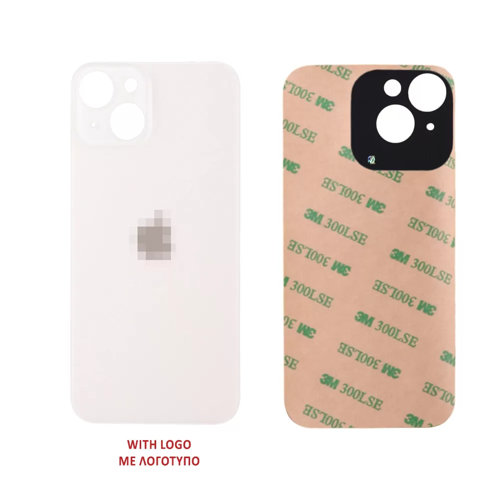 FOR IPHONE 14 PLUS BATTERY COVER + ΑΥΤΟΚΟΛΛΗΤΗ ΤΑΙΝΙΑ ΑΔΙΑΒΡΟΧΟΠΟΙΗΣΗΣ SILVER