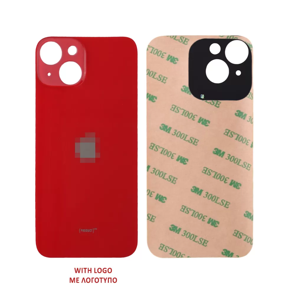 FOR IPHONE 14 PLUS BATTERY COVER + ΑΥΤΟΚΟΛΛΗΤΗ ΤΑΙΝΙΑ ΑΔΙΑΒΡΟΧΟΠΟΙΗΣΗΣ RED