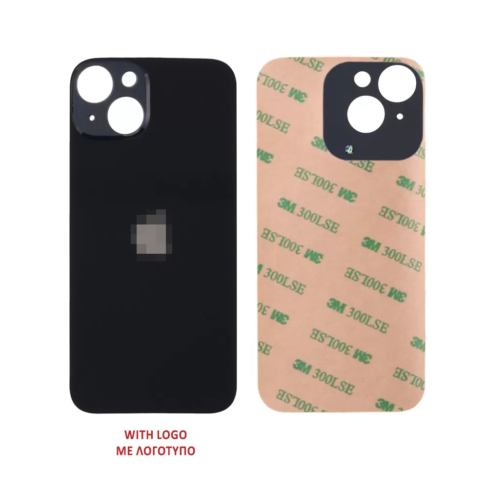 FOR IPHONE 14 BATTERY COVER + ΑΥΤΟΚΟΛΛΗΤΗ ΤΑΙΝΙΑ ΑΔΙΑΒΡΟΧΟΠΟΙΗΣΗΣ BLACK