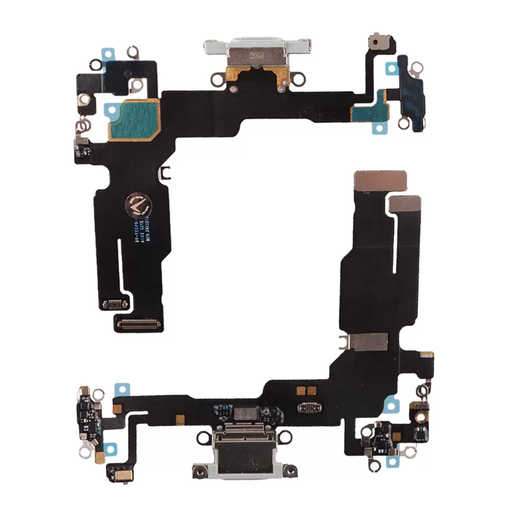 IPHONE 15 (TYPE C) ΚΑΛΩΔΙΟ FLEX ΚΟΝΕΚΤΟΡΑ ΦΟΡΤΙΣΗΣ + AUDIO PORT + ΜΙΚΡΟΦΩΝΟ  BLUE 3P OR