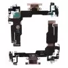 IPHONE 15 (TYPE C) ΚΑΛΩΔΙΟ FLEX ΚΟΝΕΚΤΟΡΑ ΦΟΡΤΙΣΗΣ + AUDIO PORT + ΜΙΚΡΟΦΩΝΟ PINK 3P OR