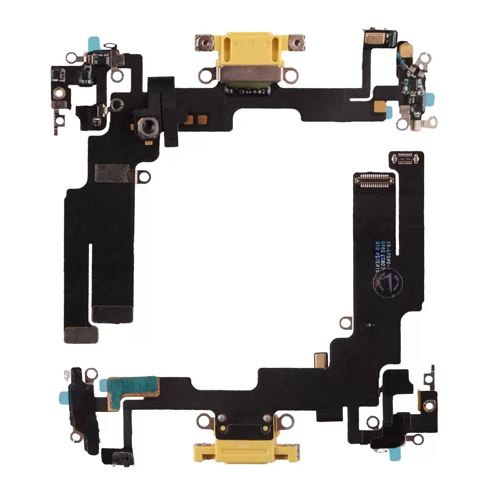 IPHONE 14 (LIGHTNING) ΚΑΛΩΔΙΟ FLEX ΚΟΝΕΚΤΟΡΑ ΦΟΡΤΙΣΗΣ + AUDIO PORT + ΜΙΚΡΟΦΩΝΟ YELLOW 3P OR