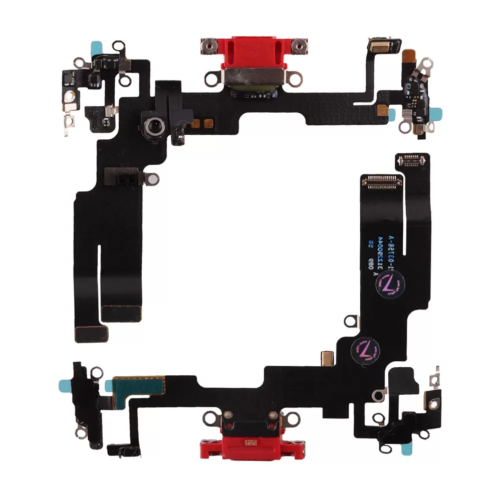 IPHONE 14 (LIGHTNING) ΚΑΛΩΔΙΟ FLEX ΚΟΝΕΚΤΟΡΑ ΦΟΡΤΙΣΗΣ + AUDIO PORT + ΜΙΚΡΟΦΩΝΟ RED 3P OR