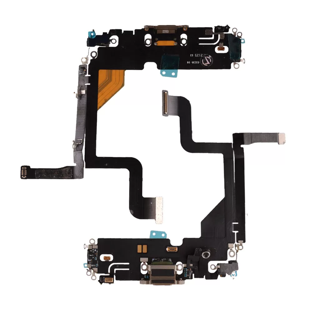 IPHONE 13 PRO (LIGHTNING) ΚΑΛΩΔΙΟ FLEX ΚΟΝΕΚΤΟΡΑ ΦΟΡΤΙΣΗΣ + AUDIO PORT + ΜΙΚΡΟΦΩΝΟ GOLD 3P OR