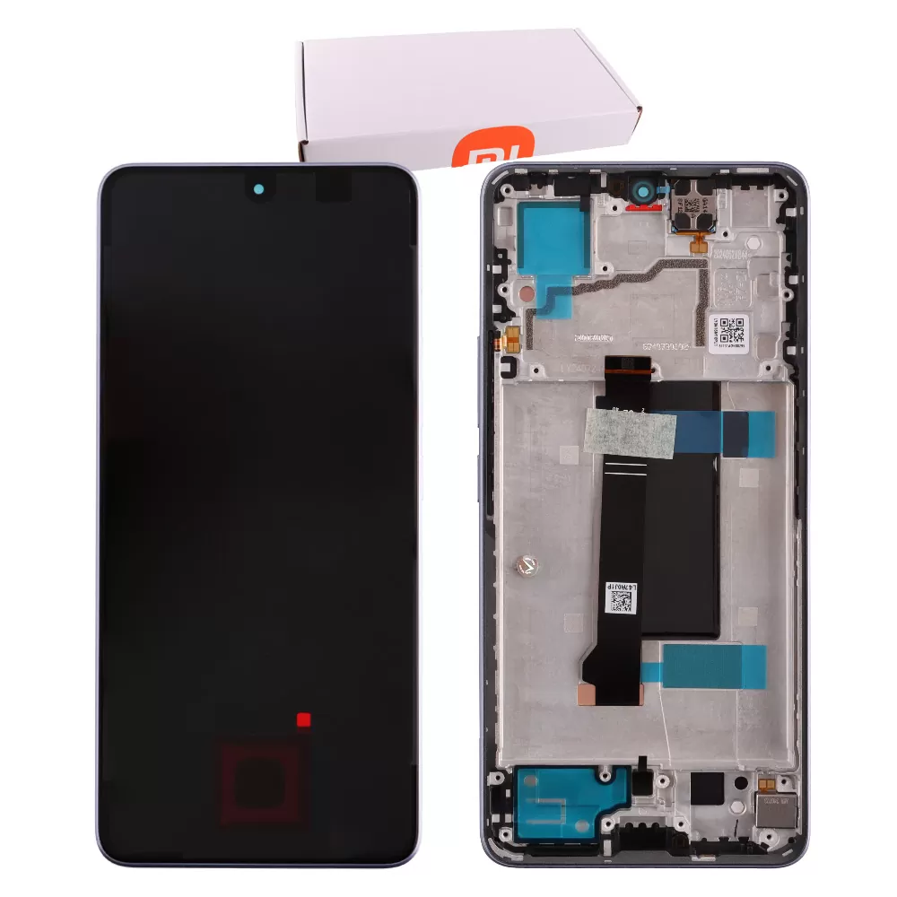 XIAOMI REDMI NOTE 13 PRO 5G/POCO X6 5G ΟΘΟΝΗ + TOUCH SCREEN + LENS + FRAME 5600030N1600 PURPLE ORIGINAL SERVICE PACK