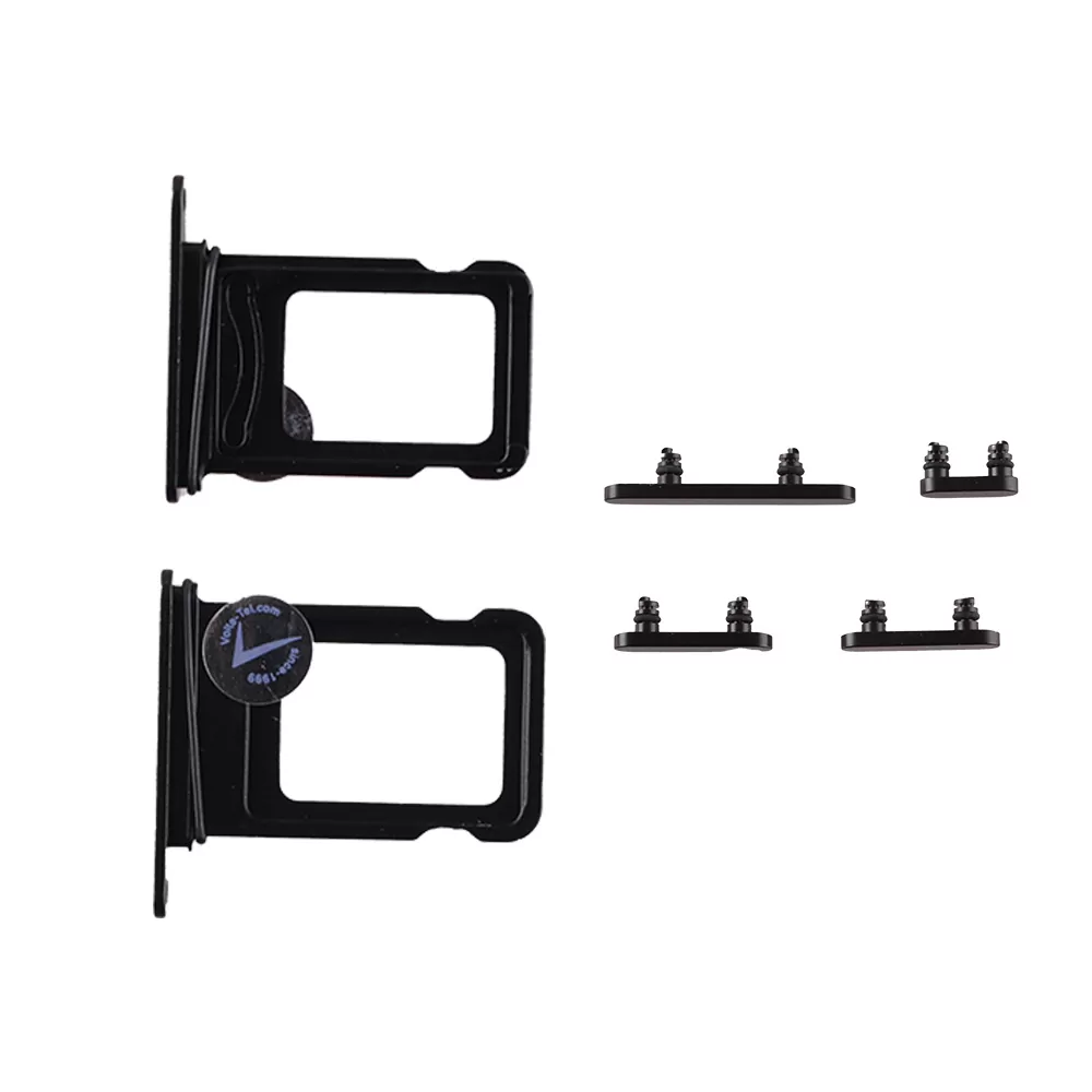 FOR IPHONE 16e SIDE KEYS + SIM CARD HOLDER BLACK 3P OR