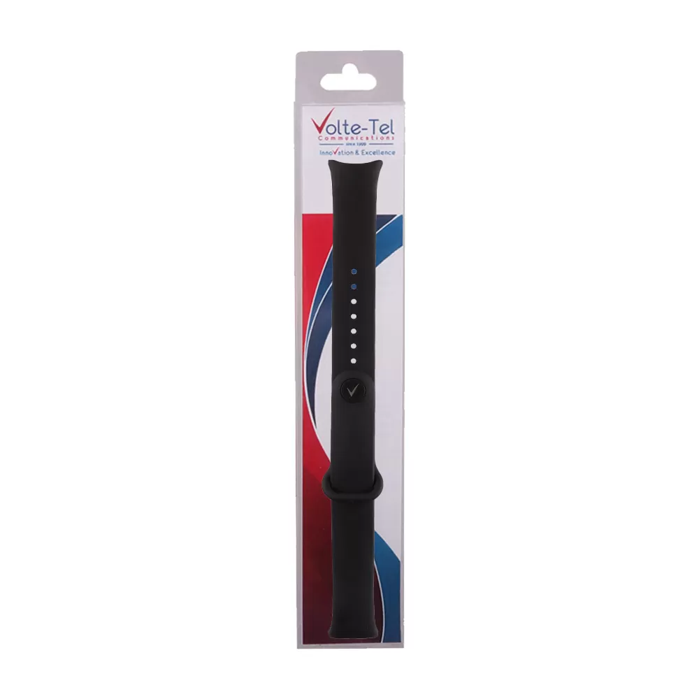 VOLTE-TEL VT152 ΛΟΥΡΑΚΙ ΡΟΛΟΓΙΟΥ ΣΙΛΙΚΟΝΗΣ XIAOMI SMART BAND 8/SMART BAND 9/SMART BAND 10 BLACK - Image 2