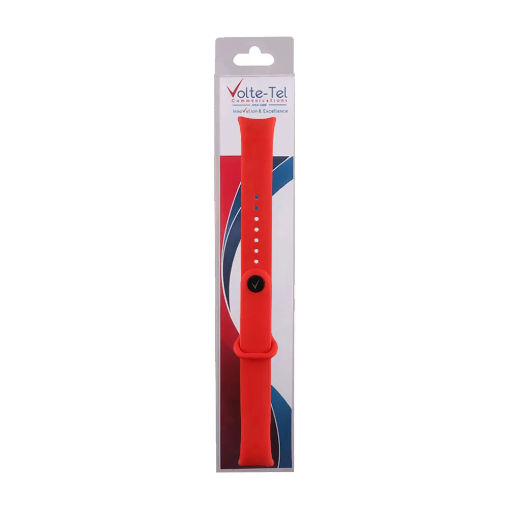VOLTE-TEL VT152 ΛΟΥΡΑΚΙ ΡΟΛΟΓΙΟΥ ΣΙΛΙΚΟΝΗΣ XIAOMI SMART BAND 8/SMART BAND 9/SMART BAND 10 RED - Image 2