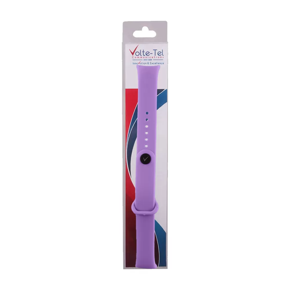 VOLTE-TEL VT152 ΛΟΥΡΑΚΙ ΡΟΛΟΓΙΟΥ ΣΙΛΙΚΟΝΗΣ XIAOMI SMART BAND 8/SMART BAND 9/SMART BAND 10 PURPLE - Image 2