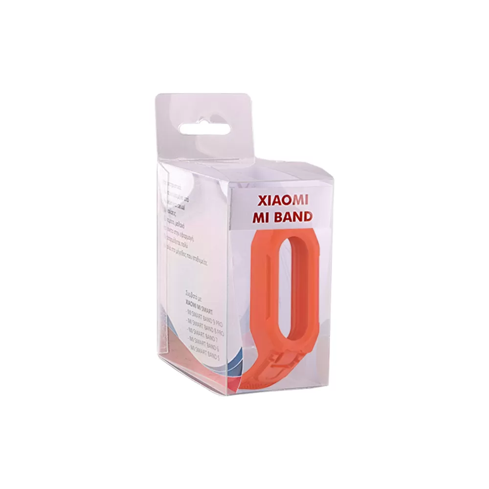 VOLTE-TEL VT153 ΛΟΥΡΑΚΙ ΡΟΛΟΓΙΟΥ ΣΙΛΙΚΟΝΗΣ CONJOINED XIAOMI SMART BAND 5/BAND 6/BAND 7/ BAND 8/ BAND 9/BAND 10 ORANGE - Image 2