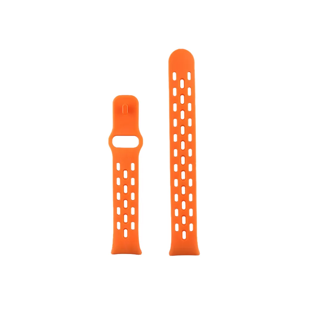 VOLTE-TEL VT154 ΛΟΥΡΑΚΙ ΡΟΛΟΓΙΟΥ ΣΙΛΙΚΟΝΗΣ XIAOMI SMART BAND 8/SMART BAND 9/SMART BAND 10 ORANGE - Image 3