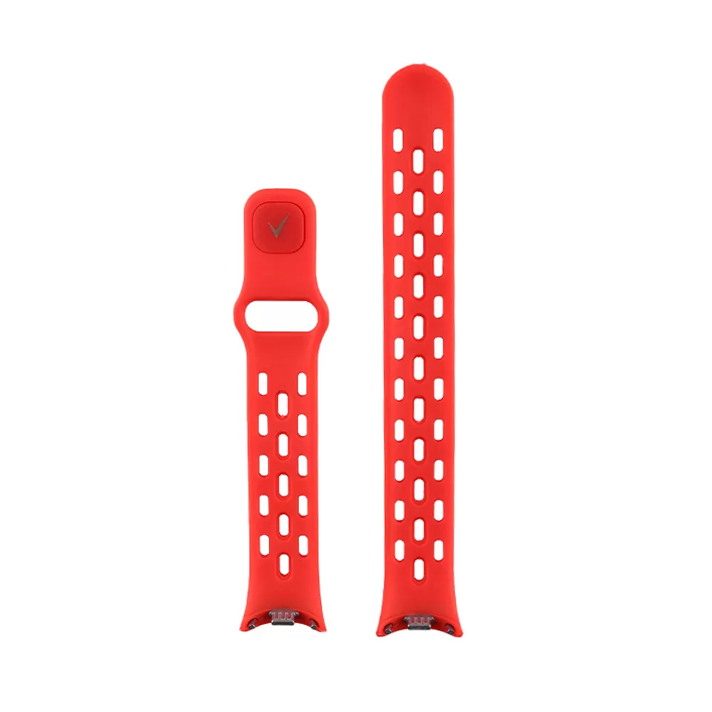 VOLTE-TEL VT154 ΛΟΥΡΑΚΙ ΡΟΛΟΓΙΟΥ ΣΙΛΙΚΟΝΗΣ XIAOMI SMART BAND 8/SMART BAND 9/SMART BAND 10 RED - Image 4