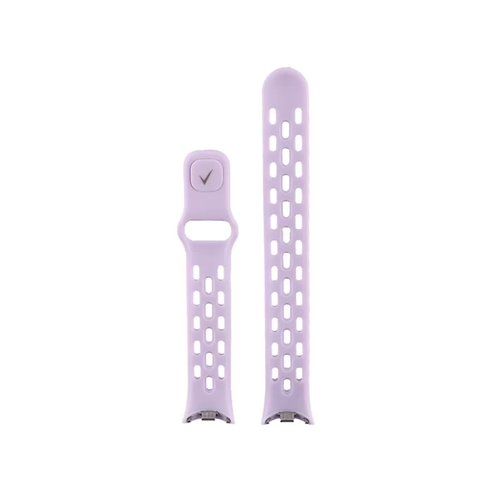 VOLTE-TEL VT154 ΛΟΥΡΑΚΙ ΡΟΛΟΓΙΟΥ ΣΙΛΙΚΟΝΗΣ XIAOMI SMART BAND 8/SMART BAND 9/SMART BAND 10 PURPLE - Image 4