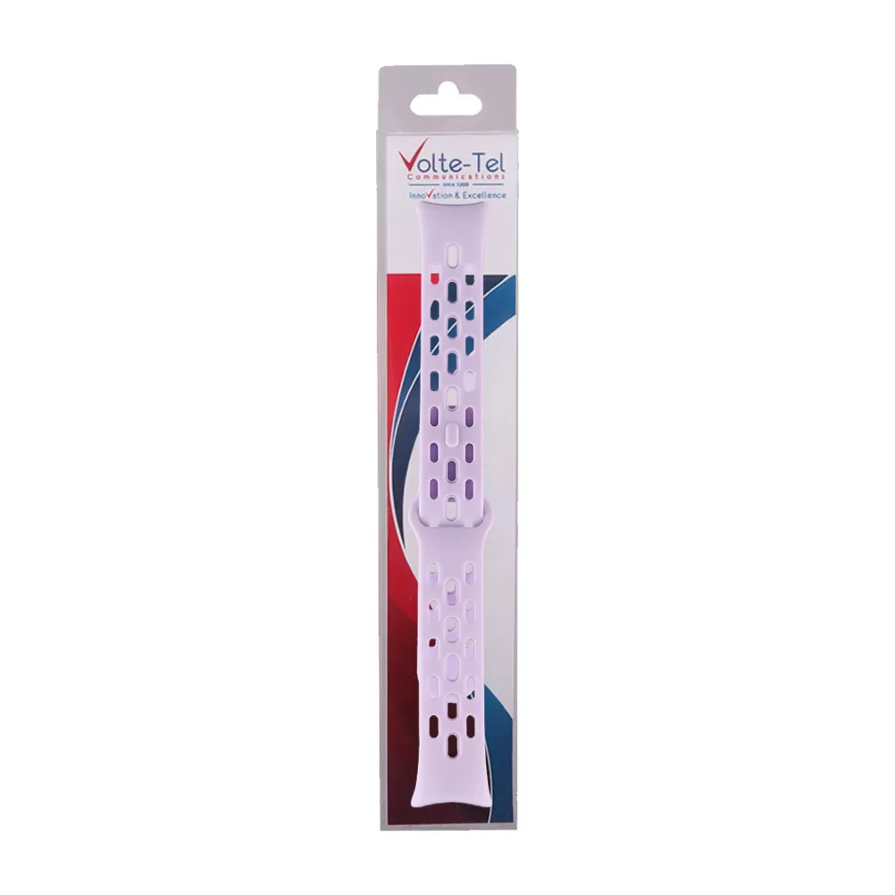 VOLTE-TEL VT154 ΛΟΥΡΑΚΙ ΡΟΛΟΓΙΟΥ ΣΙΛΙΚΟΝΗΣ XIAOMI SMART BAND 8/SMART BAND 9/SMART BAND 10 PURPLE - Image 2