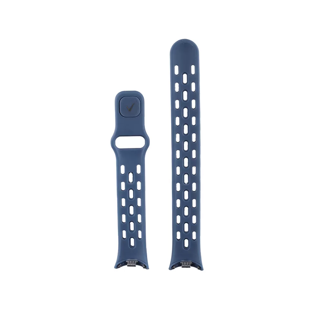 VOLTE-TEL VT154 ΛΟΥΡΑΚΙ ΡΟΛΟΓΙΟΥ ΣΙΛΙΚΟΝΗΣ XIAOMI SMART BAND 8/SMART BAND 9/SMART BAND 10 DARK BLUE - Image 4