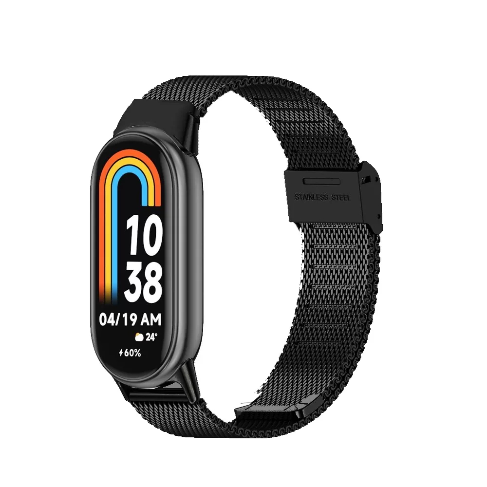 VOLTE-TEL VT155 ΛΟΥΡΑΚΙ ΡΟΛΟΓΙΟΥ ΜΕΤΑΛΛΙΚΟ XIAOMI SMART BAND 8/SMART BAND 9/SMART BAND 10 MILAN BLACK - Image 5