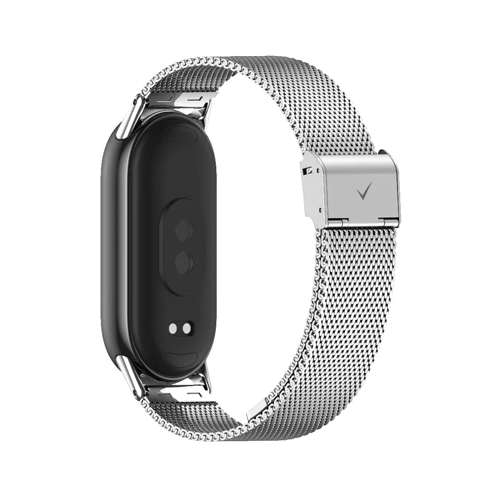 VOLTE-TEL VT155 ΛΟΥΡΑΚΙ ΡΟΛΟΓΙΟΥ ΜΕΤΑΛΛΙΚΟ XIAOMI SMART BAND 8/SMART BAND 9/SMART BAND 10 MILAN SILVER - Image 4