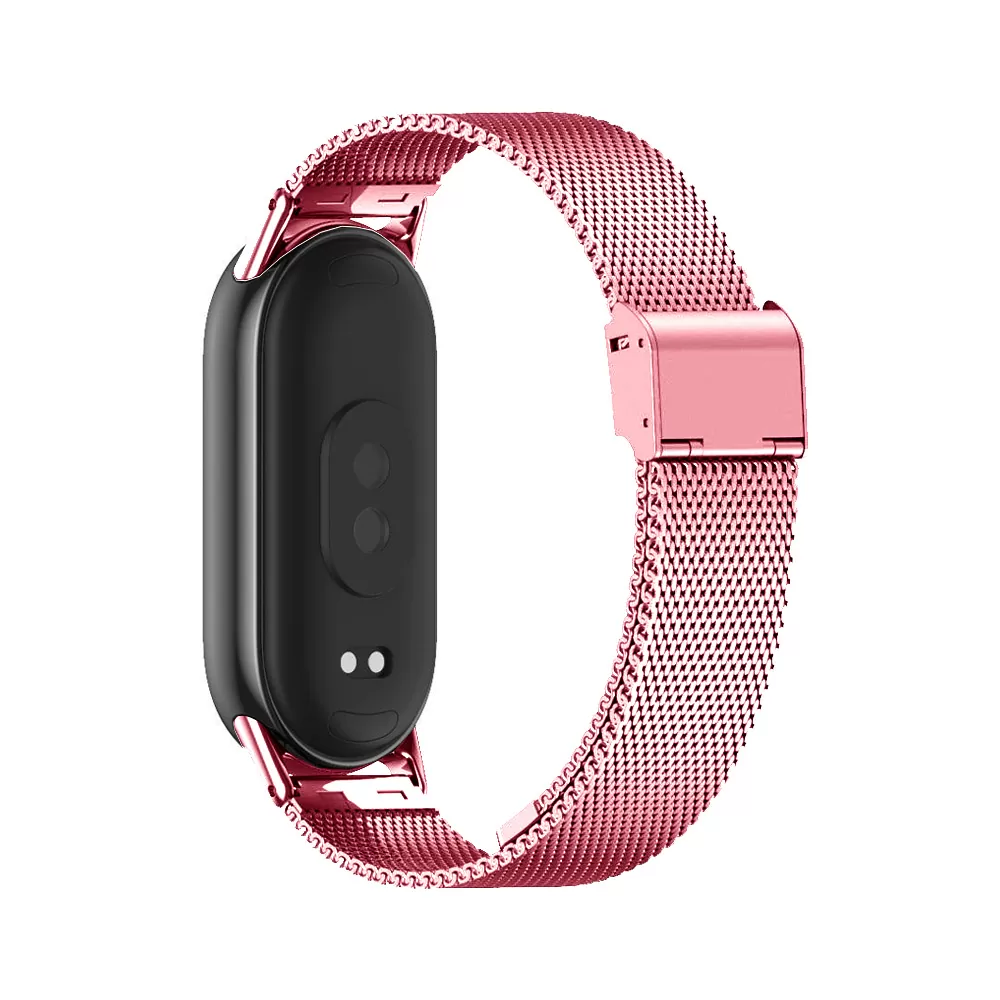 VOLTE-TEL VT155 ΛΟΥΡΑΚΙ ΡΟΛΟΓΙΟΥ ΜΕΤΑΛΛΙΚΟ XIAOMI SMART BAND 8/SMART BAND 9/SMART BAND 10 MILAN PINK - Image 4