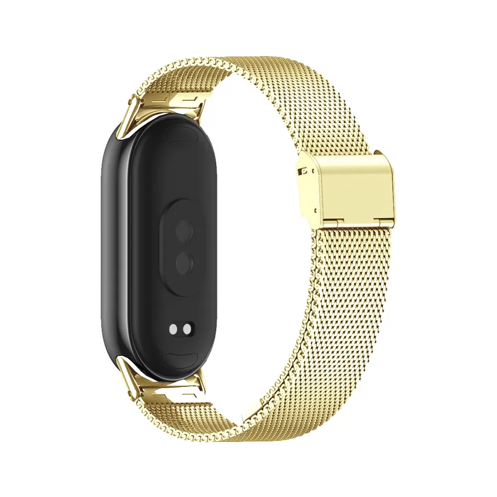 VOLTE-TEL VT155 ΛΟΥΡΑΚΙ ΡΟΛΟΓΙΟΥ ΜΕΤΑΛΛΙΚΟ XIAOMI SMART BAND 8/SMART BAND 9/SMART BAND 10 MILAN GOLD - Image 4