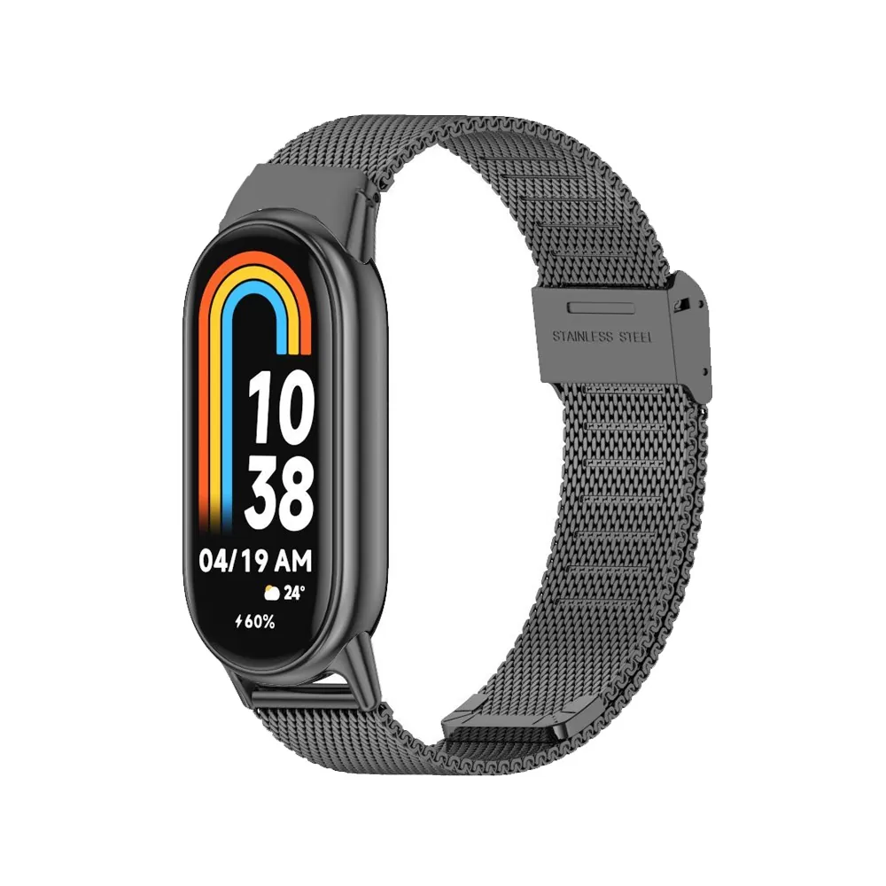 VOLTE-TEL VT155 ΛΟΥΡΑΚΙ ΡΟΛΟΓΙΟΥ ΜΕΤΑΛΛΙΚΟ XIAOMI SMART BAND 8/SMART BAND 9/SMART BAND 10 MILAN GRAPHITE - Image 5