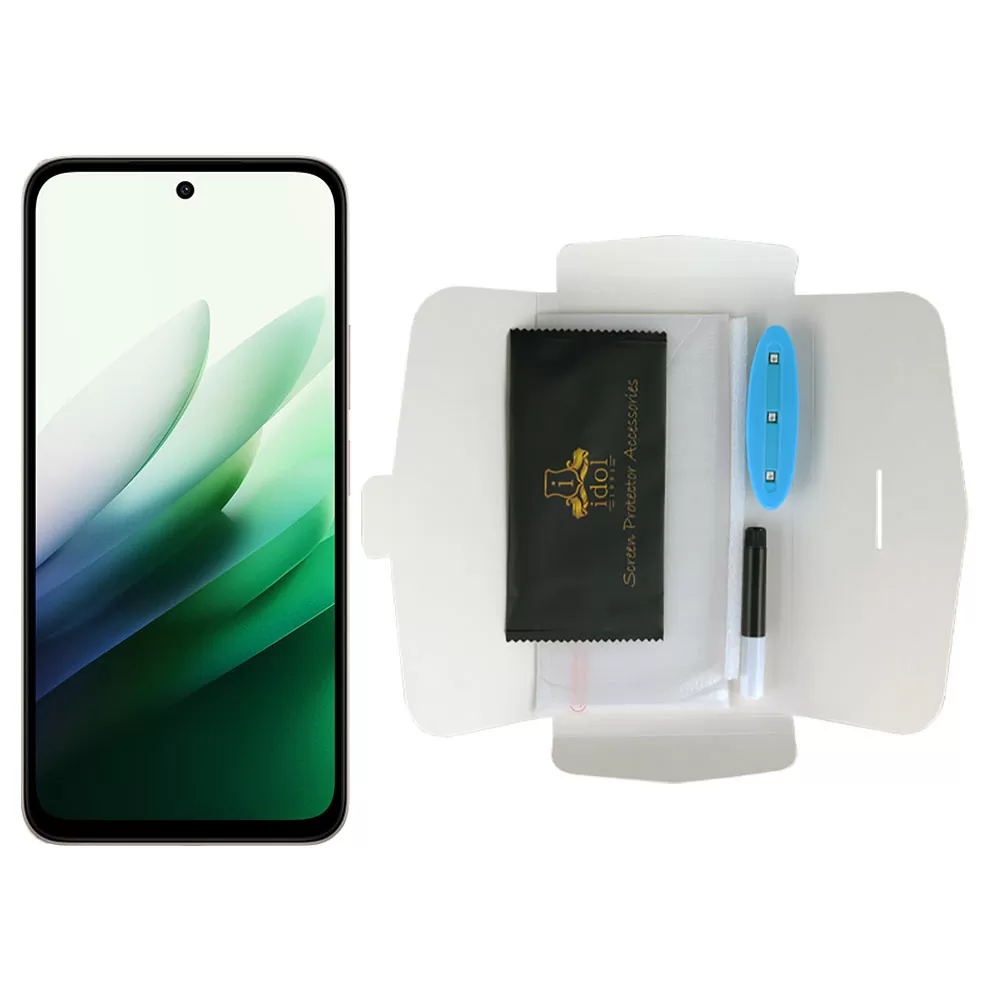 IDOL 1991 UV TEMPERED GLASS XIAOMI REDMI NOTE 15 5G 6.77in 9H 0.20mm 10D SEMI WITH GLUE-TOOL FINGER UNLOCK FULL COVER TRANSPAREN - Image 5