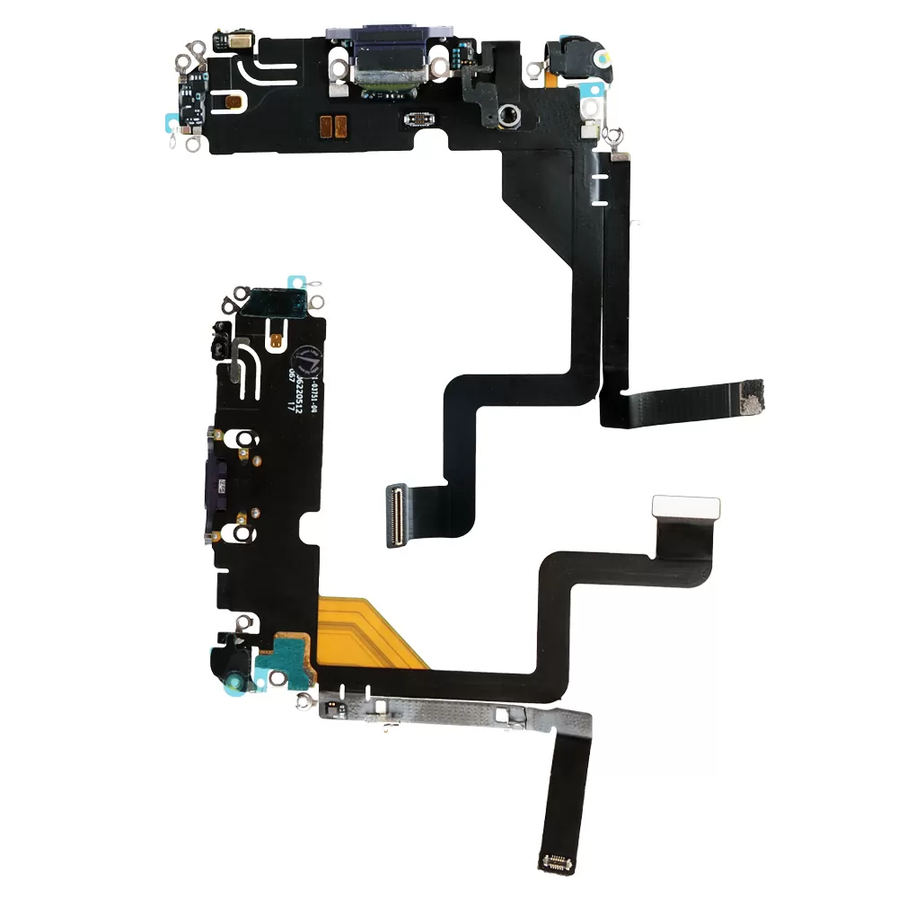 IPHONE 14 PRO (LIGHTNING) ΚΑΛΩΔΙΟ FLEX ΚΟΝΕΚΤΟΡΑ ΦΟΡΤΙΣΗΣ + AUDIO PORT + ΜΙΚΡΟΦΩΝΟ TITANIUM PURPLE 3P OR