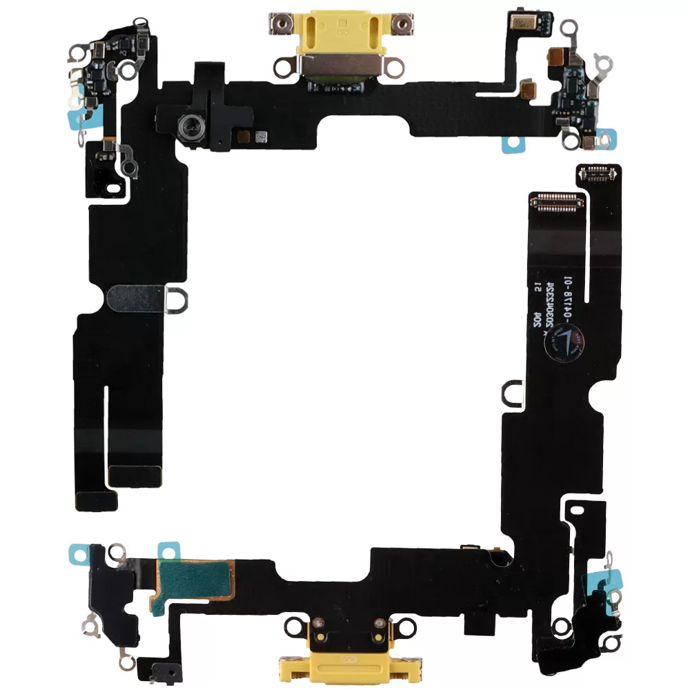 IPHONE 14 PLUS (LIGHTNING) ΚΑΛΩΔΙΟ FLEX ΚΟΝΕΚΤΟΡΑ ΦΟΡΤΙΣΗΣ + AUDIO PORT + ΜΙΚΡΟΦΩΝΟ TITANIUM YELLOW 3P OR