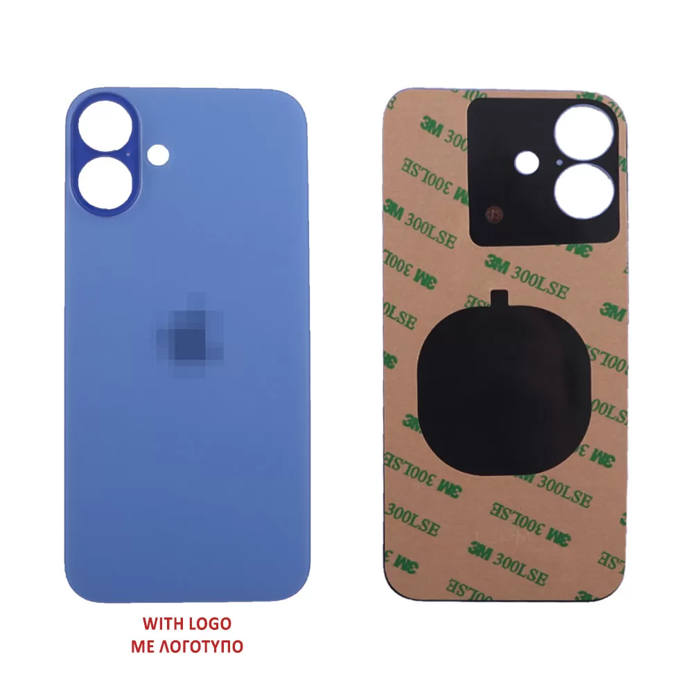 FOR IPHONE 16 PLUS BATTERY COVER + 3M STICKER ULTRAMARINE 3P OR