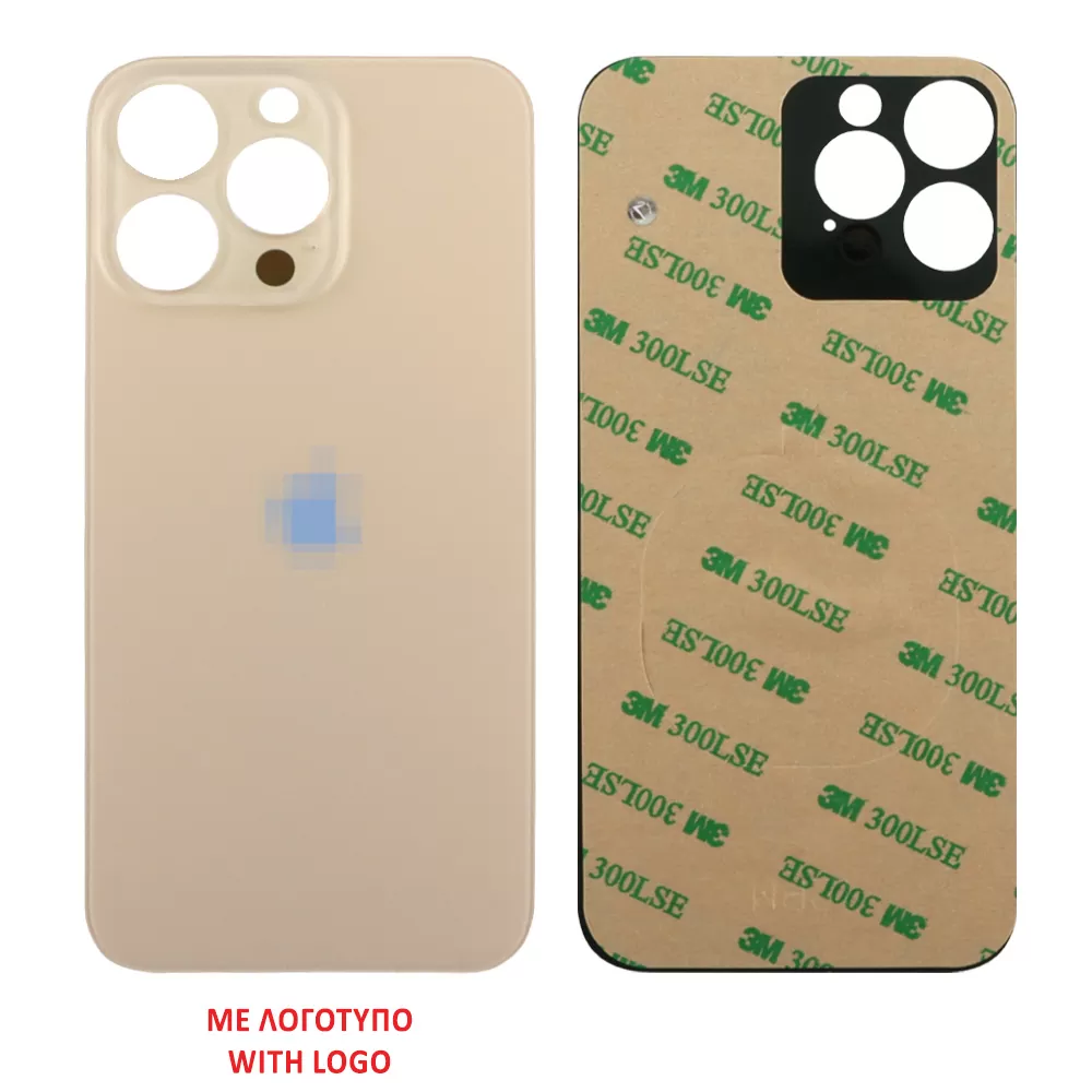 FOR IPHONE 13 PRO MAX BATTERY COVER + 3M STICKER GOLD ORIGINAL SERVICE PACK