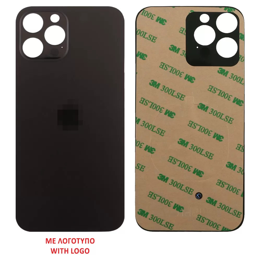 FOR IPHONE 12 PRO MAX BATTERY COVER + 3M STICKER GRAPHITE 3P OR