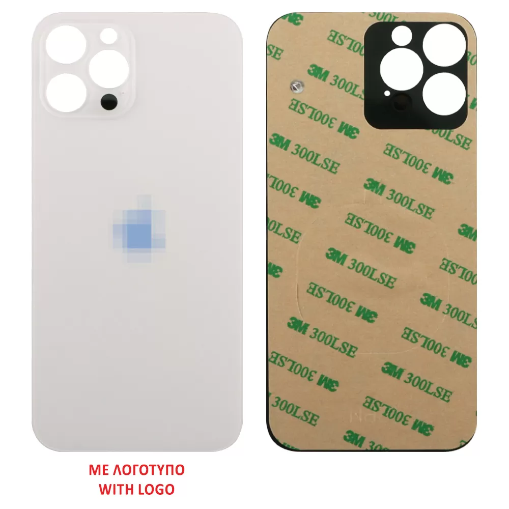 FOR IPHONE 12 PRO MAX BATTERY COVER + 3M STICKER SILVER 3P OR