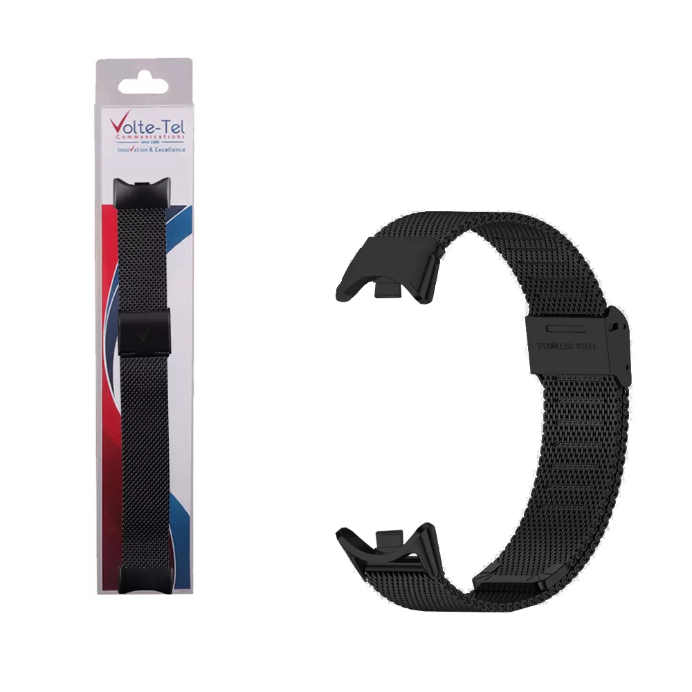 VOLTE-TEL VT155 ΛΟΥΡΑΚΙ ΡΟΛΟΓΙΟΥ ΜΕΤΑΛΛΙΚΟ XIAOMI SMART BAND 8/SMART BAND 9/SMART BAND 10 MILAN BLACK
