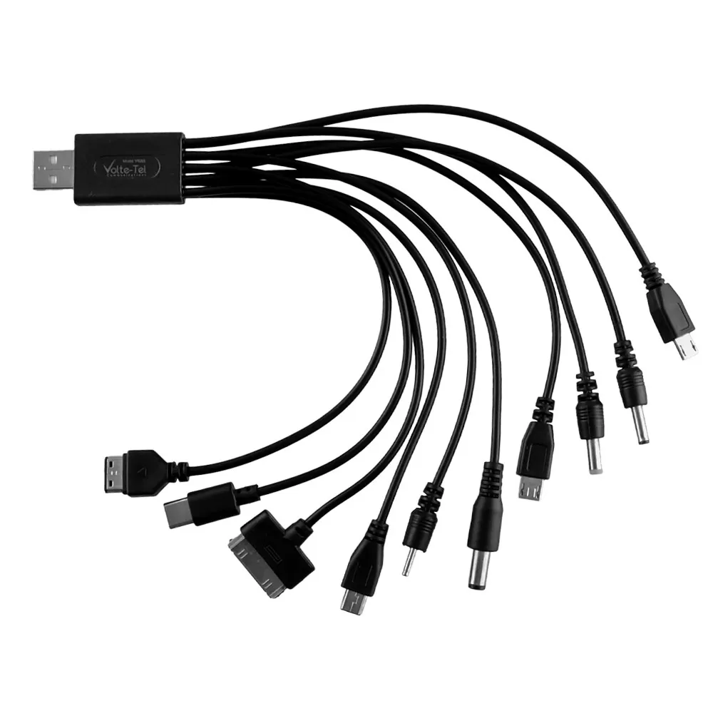 VOLTE-TEL USB ΦΟΡΤΙΣΤΗΣ ΜΕ 10 ΚΟΝΕΚΤΟΡΕΣ 4.8V/ 300mah VTU11