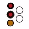 IPHONE 16 PRO/16 PRO MAX CAMERA LENS + RINGS SET 3 PCS TITANIUM BLACK 3P OR