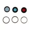 IPHONE 13 PRO/13 PRO MAX CAMERA LENS + RINGS SET 6 PCS GOLD 3P OR