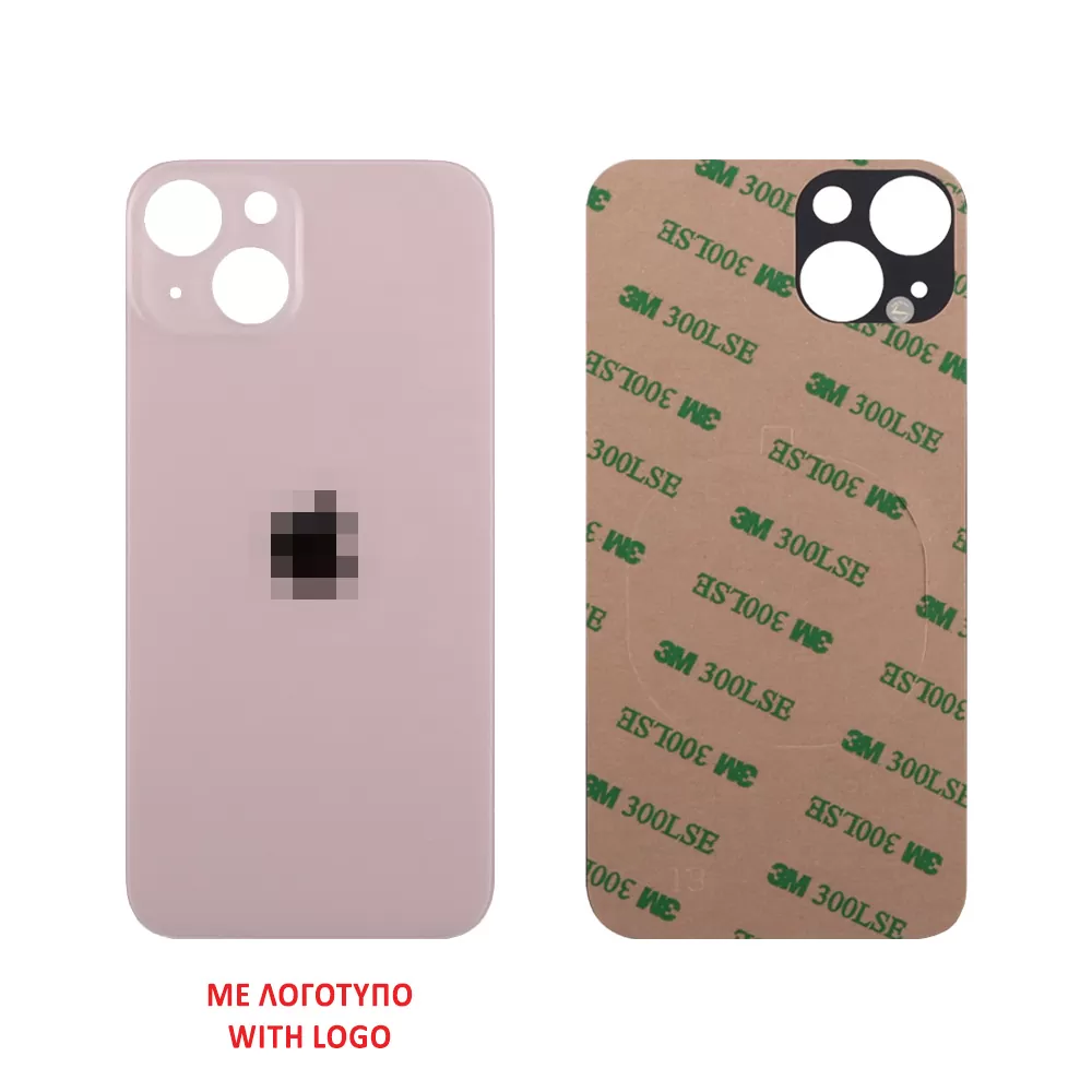 FOR IPHONE 13 BATTERY COVER + 3M STICKER PINK ORIGINAL SERVICE PACK