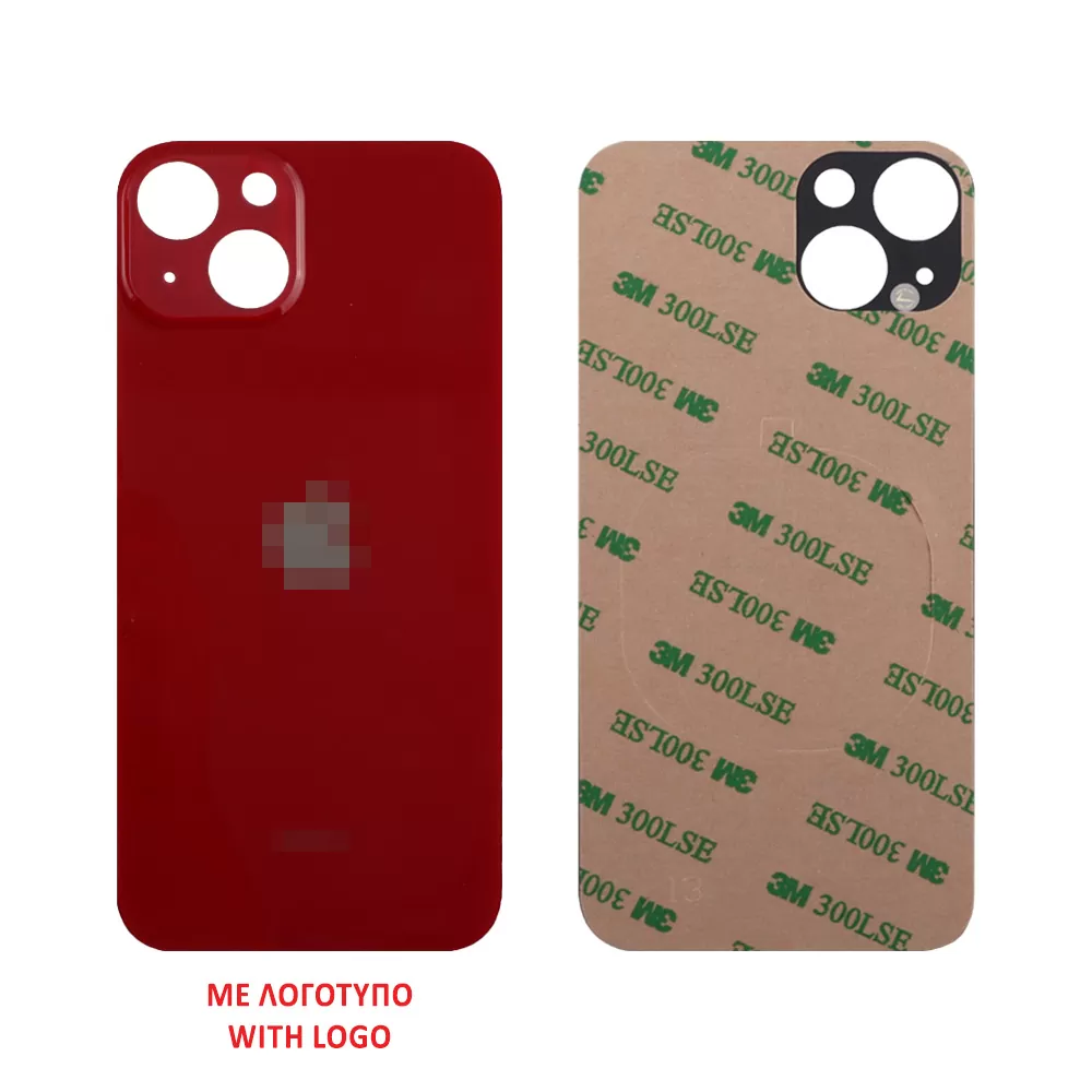 FOR IPHONE 13 BATTERY COVER + 3M STICKER RED ORIGINAL SERVICE PACK