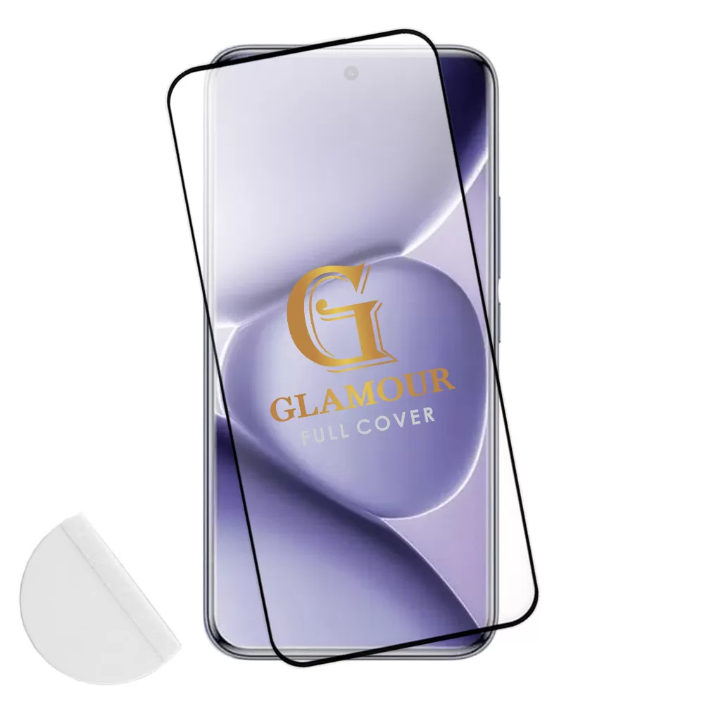 IDOL 1991 GLAMOUR TEMPERED GLASS XIAOMI REDMI NOTE 15 5G/POCO M8 5G 6.77in 9H 0.30mm FULL COVER 3D EDGE GLUE FINGER UNLOCK BLACK