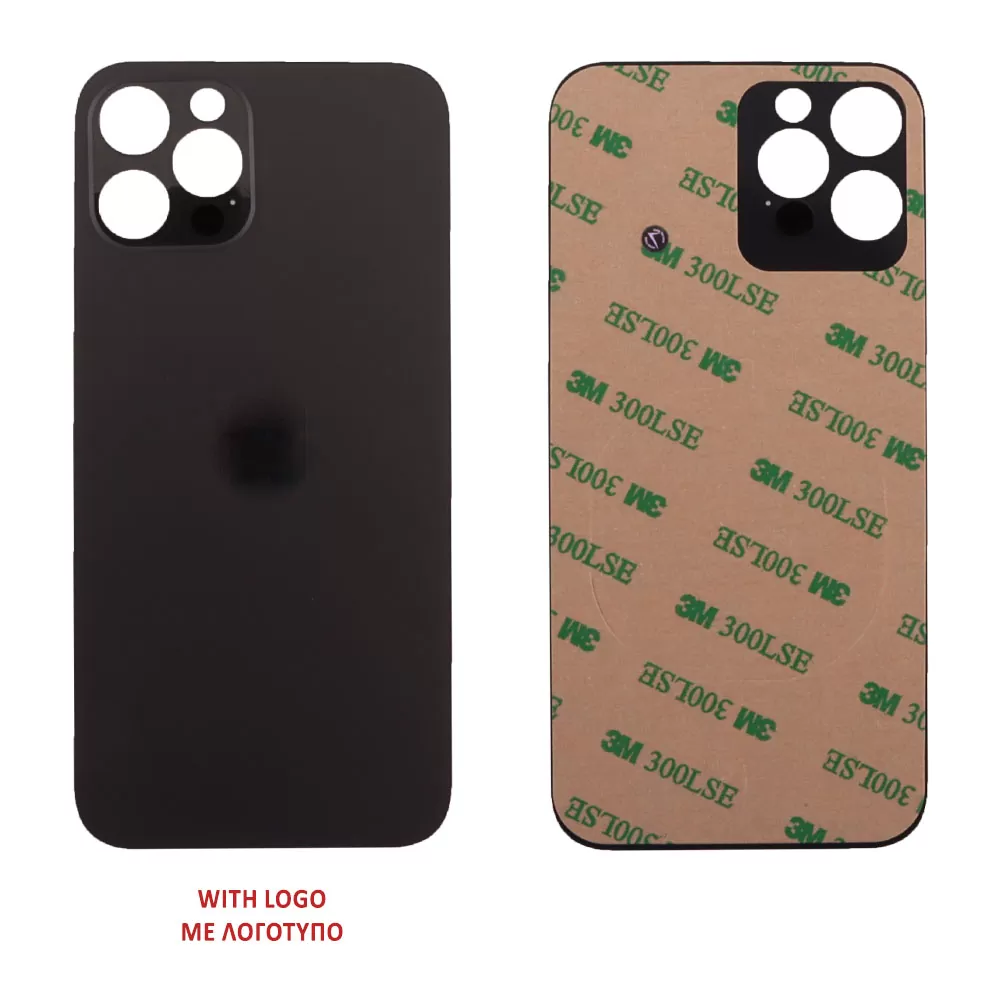 FOR IPHONE 12 PRO BATTERY COVER + 3M STICKER GRAPHITE 3P OR