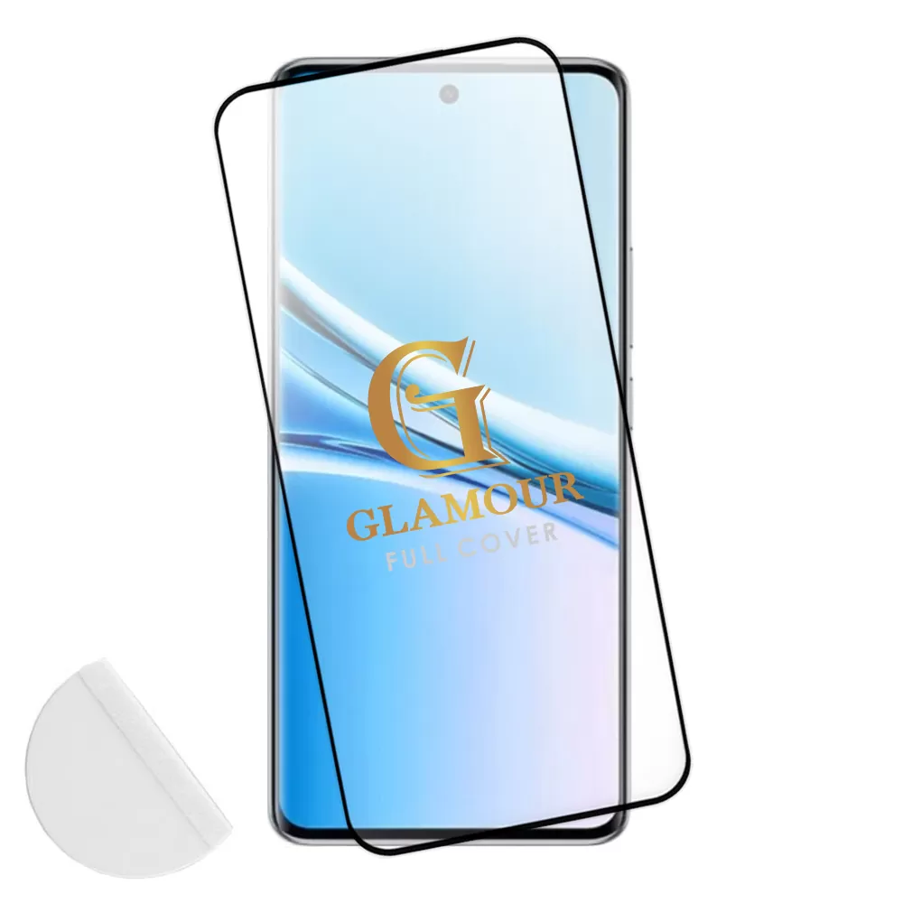 IDOL 1991 GLAMOUR TEMPERED GLASS XIAOMI REDMI NOTE 15/POCO M8 6.9in9H 0.30mm FULL COVER 3D FULL GLUE FINGER UNLOCK BLACK+SQUEEZY