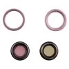 IPHONE 15/15 PLUS CAMERA LENS + RINGS SET 2 PCS PINK 3P OR