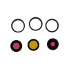 IPHONE 15 PRO CAMERA LENS + RINGS SET 3 PCS TITANIUM BLACK 3P OR