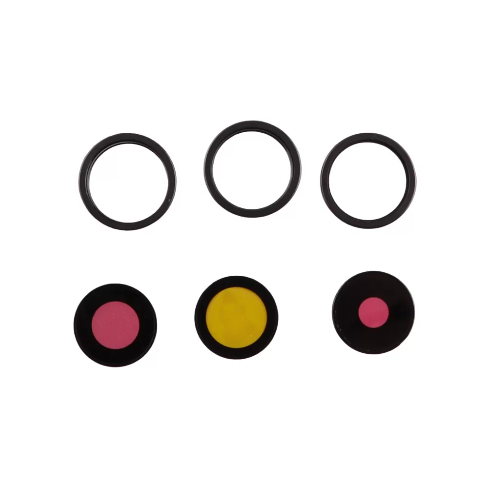 IPHONE 15 PRO CAMERA LENS + RINGS SET 3 PCS TITANIUM BLACK 3P OR