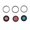 IPHONE 15 PRO MAX CAMERA LENS + RINGS SET 3 PCS TITANIUM WHITE 3P OR